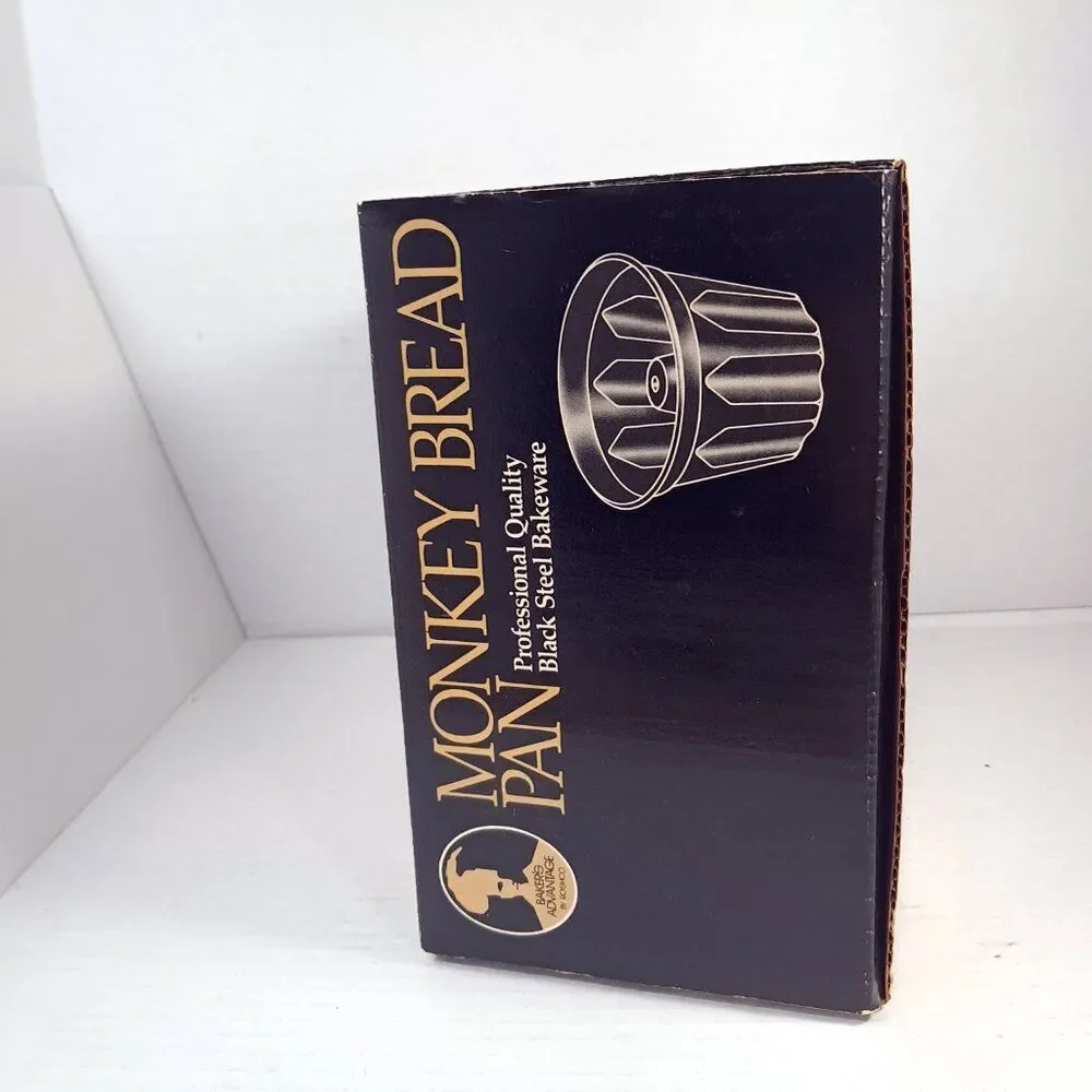 NEW Baker's Advantage Roshco Monkey Bread Pan‎ Vintage USA bakers black Steel